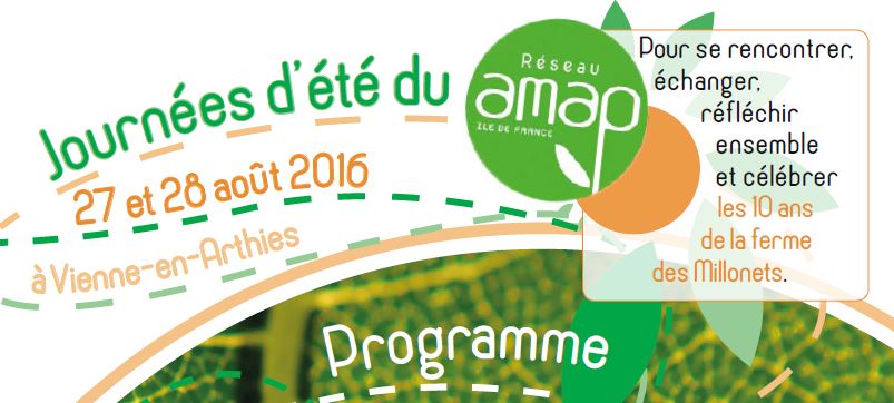 A vos agendas : la fête des AMAP en Ile de France