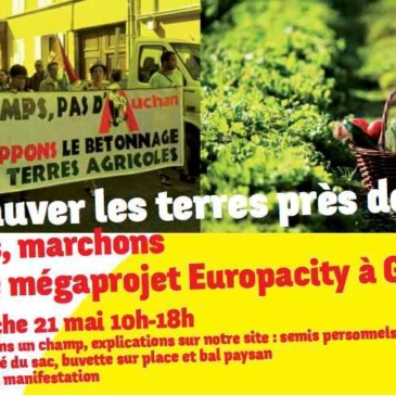 Manifestation le 21 mai contre Europacity