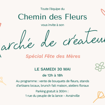 Marché de Créateurs à la ferme du Chemin des Fleurs // samedi 30 mai